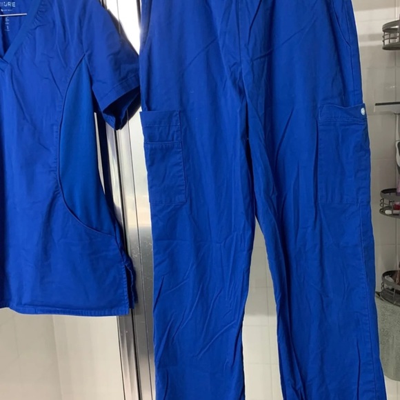 White Cross Other - Royal blue scrub set